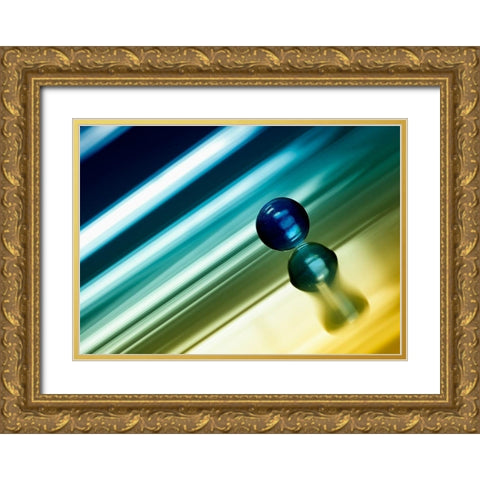 Dynamik Gold Ornate Wood Framed Art Print with Double Matting by Steger, Uwe