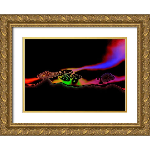 Color Flash Gold Ornate Wood Framed Art Print with Double Matting by Steger, Uwe