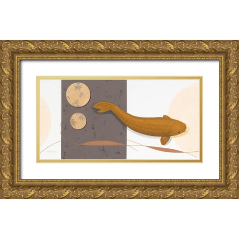 Chaggy Gold Ornate Wood Framed Art Print with Double Matting by Gruhn, Nicole