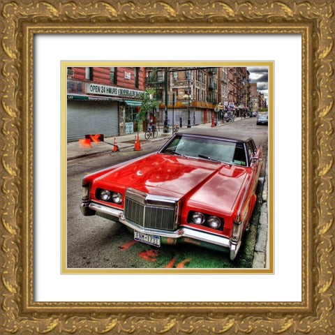 Alphabet City Gold Ornate Wood Framed Art Print with Double Matting by Terrible, Aurelien