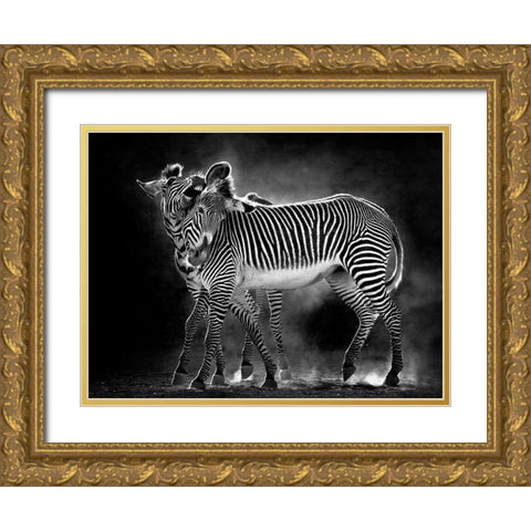 Wild Dance Gold Ornate Wood Framed Art Print with Double Matting by Cano, Marina