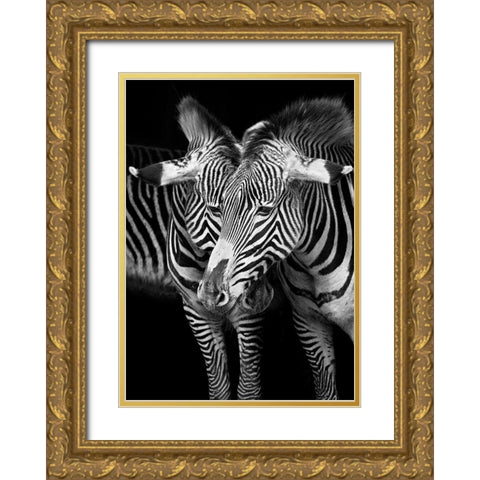 A Team with You Gold Ornate Wood Framed Art Print with Double Matting by Cano, Marina