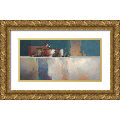 No Title V Gold Ornate Wood Framed Art Print with Double Matting by Dijkstra, Evert