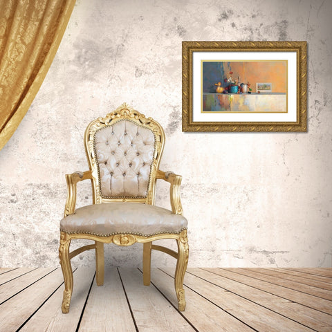 No Title VII Gold Ornate Wood Framed Art Print with Double Matting by Dijkstra, Evert