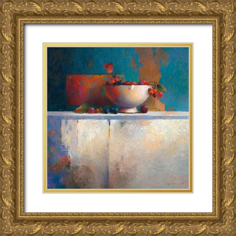 No Title II Gold Ornate Wood Framed Art Print with Double Matting by Dijkstra, Evert