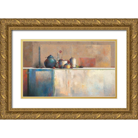 No Title X Gold Ornate Wood Framed Art Print with Double Matting by Dijkstra, Evert