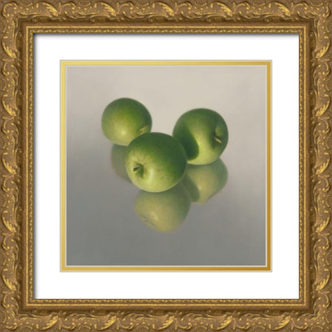 Appel Appel symfonie No. 18 Gold Ornate Wood Framed Art Print with Double Matting by Delaer