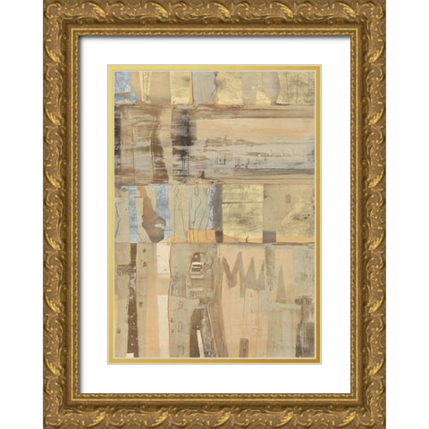Thales Gold Ornate Wood Framed Art Print with Double Matting by Richter-Armgart, Rose