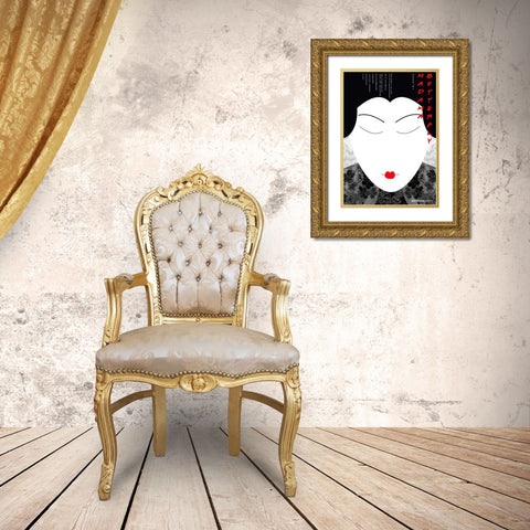 Madama Butterfly Gold Ornate Wood Framed Art Print with Double Matting by Geissbuhler, K. Domenic