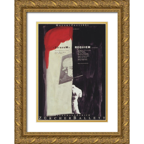 Requiem Gold Ornate Wood Framed Art Print with Double Matting by Geissbuhler, K. Domenic