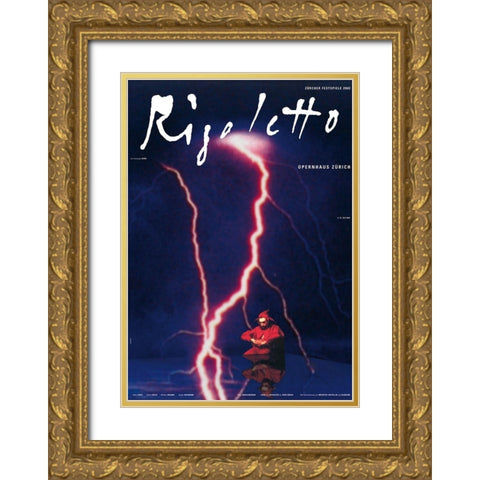 Rigoletto Gold Ornate Wood Framed Art Print with Double Matting by Geissbuhler, K. Domenic