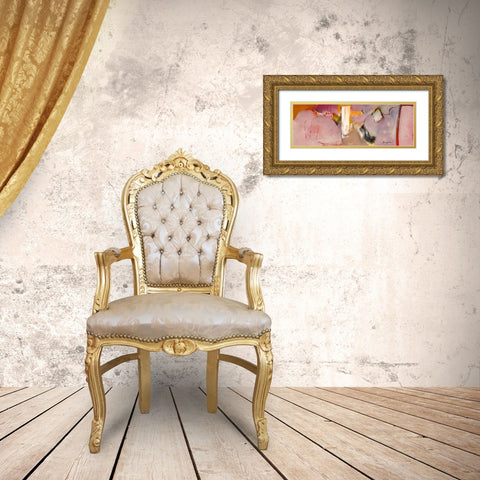 Variations abstraites XXIII Gold Ornate Wood Framed Art Print with Double Matting by Magis, Pascal