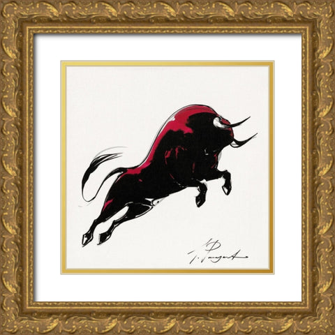 Veronica XX Gold Ornate Wood Framed Art Print with Double Matting by Panasenko, Inna