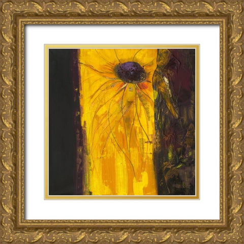 Velours et carnaval Gold Ornate Wood Framed Art Print with Double Matting by Naudin, Genevieve