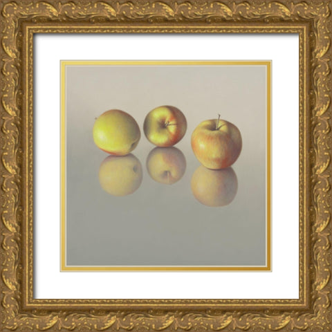 IIDK1258 Gold Ornate Wood Framed Art Print with Double Matting by Delaer