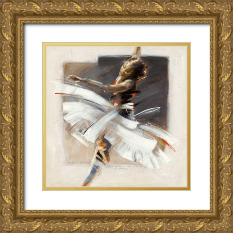 There s something in the Air Gold Ornate Wood Framed Art Print with Double Matting by Meijering, Kitty