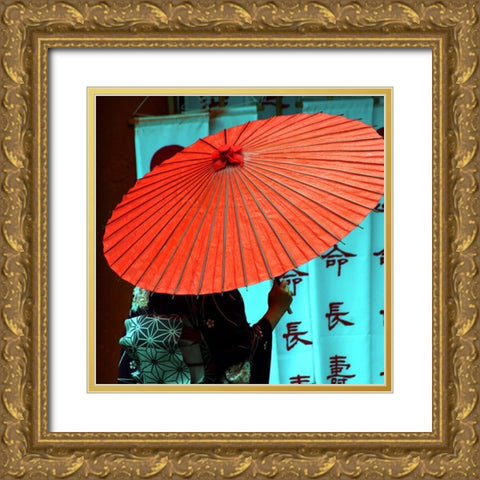 Mystic Woman Gold Ornate Wood Framed Art Print with Double Matting by Weber, Matthias