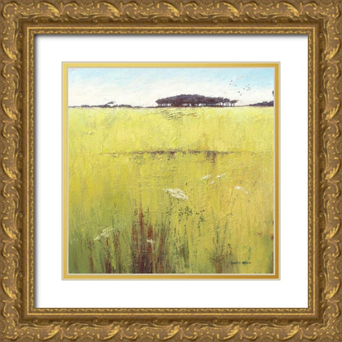 Fields and Hedgerows Gold Ornate Wood Framed Art Print with Double Matting by Atkinson, Caroline