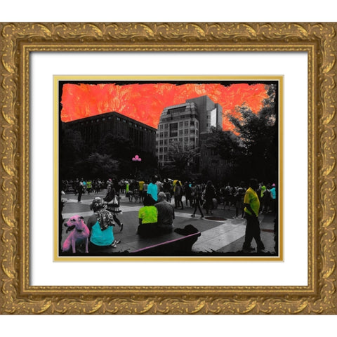 Dogy Style Gold Ornate Wood Framed Art Print with Double Matting by Simonutti, Riccardo