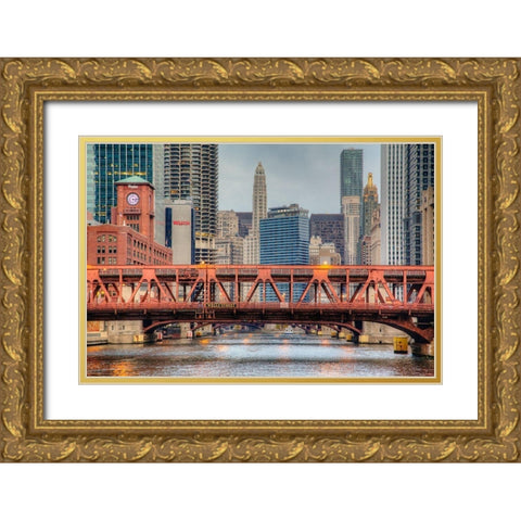 Almost Venice Gold Ornate Wood Framed Art Print with Double Matting by Terrible, Aurelien