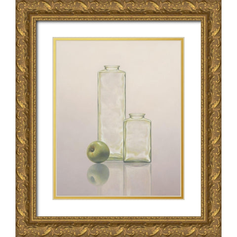 12DK1267 Gold Ornate Wood Framed Art Print with Double Matting by Delaer