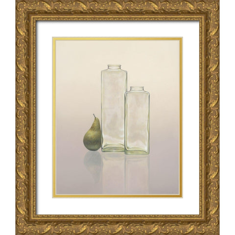 12DK1268 Gold Ornate Wood Framed Art Print with Double Matting by Delaer