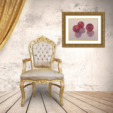 12DK1273 Gold Ornate Wood Framed Art Print with Double Matting by Delaer