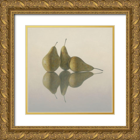 12DK1269 Gold Ornate Wood Framed Art Print with Double Matting by Delaer