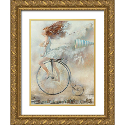 Vent Gold Ornate Wood Framed Art Print with Double Matting by Tchoubakov, Oleg