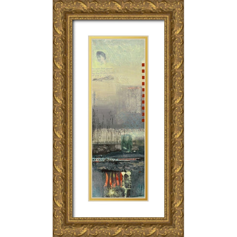 Mahler I Gold Ornate Wood Framed Art Print with Double Matting by Holtkamp, Margreet