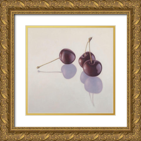 12DK1293 Gold Ornate Wood Framed Art Print with Double Matting by Delaer
