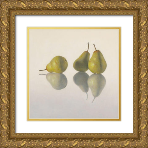 12DK1292 Gold Ornate Wood Framed Art Print with Double Matting by Delaer