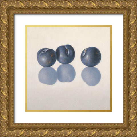 12DK1286 Gold Ornate Wood Framed Art Print with Double Matting by Delaer