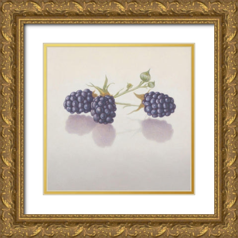 12DK1283 Gold Ornate Wood Framed Art Print with Double Matting by Delaer