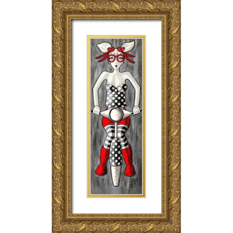 En Balade Gold Ornate Wood Framed Art Print with Double Matting by MIROTA