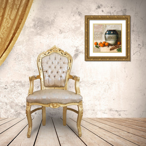 Ceramique tunisienne Gold Ornate Wood Framed Art Print with Double Matting by Lionnet, Pascal