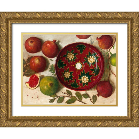 Ceramique rouge Gold Ornate Wood Framed Art Print with Double Matting by Lionnet, Pascal