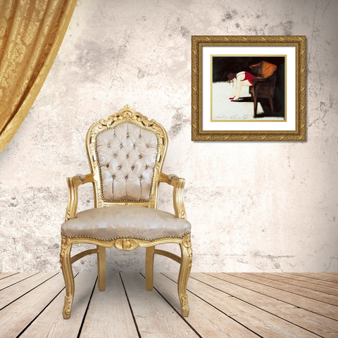Intorno a te Gold Ornate Wood Framed Art Print with Double Matting by Calvetti, Fabio