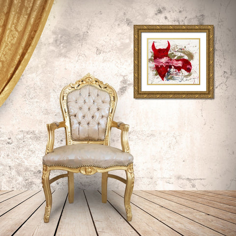 Tauro Prima Gold Ornate Wood Framed Art Print with Double Matting by Bosboom, Leon