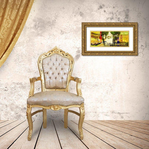 San Francisco Gold Ornate Wood Framed Art Print with Double Matting by Carlson, Don