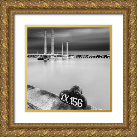 XX-156 Gold Ornate Wood Framed Art Print with Double Matting by Bertrande, Arnaud