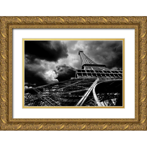 The Tower Gold Ornate Wood Framed Art Print with Double Matting by Bertrande, Arnaud