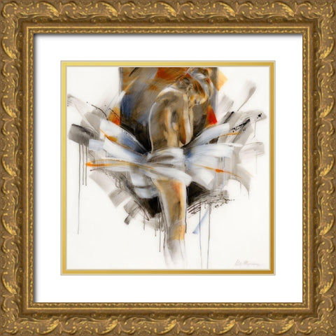 Modest I Gold Ornate Wood Framed Art Print with Double Matting by Meijering, Kitty