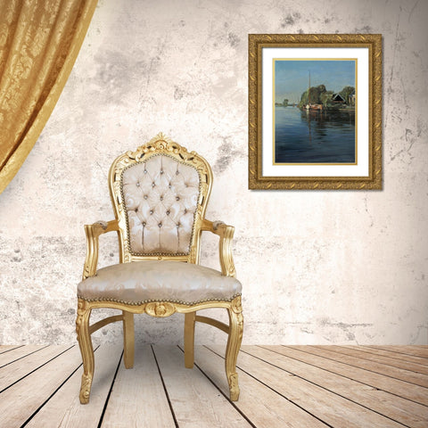 View on Eastermar Gold Ornate Wood Framed Art Print with Double Matting by Koopmans, Gosse