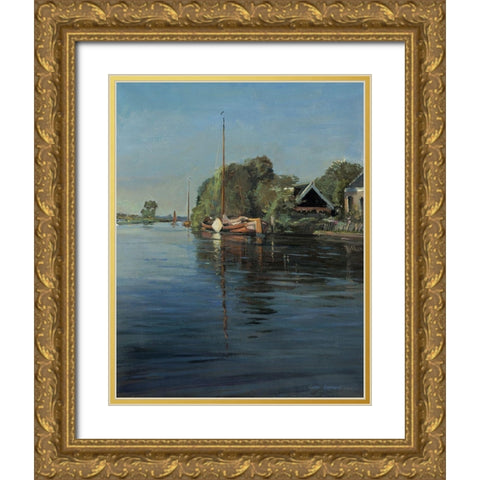 View on Eastermar Gold Ornate Wood Framed Art Print with Double Matting by Koopmans, Gosse