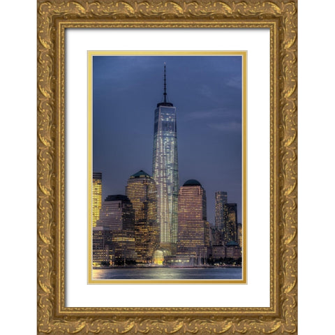 Symbol Gold Ornate Wood Framed Art Print with Double Matting by Terrible, Aurelien