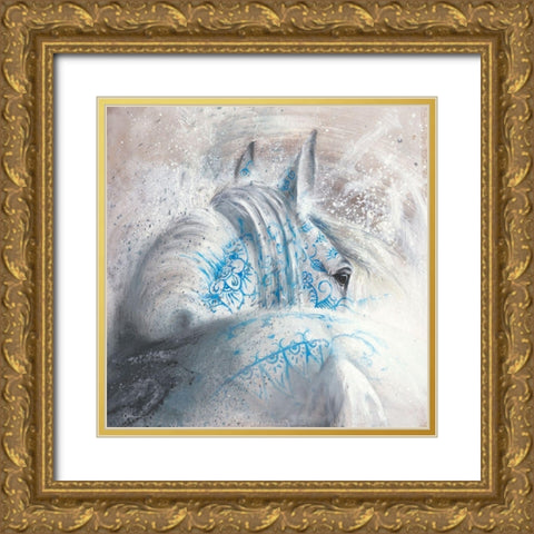 Brume d argent I Gold Ornate Wood Framed Art Print with Double Matting by Cazal, Cedric