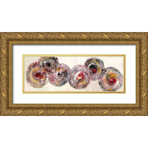 Dynamik Gold Ornate Wood Framed Art Print with Double Matting by Arns-Muller, Monika