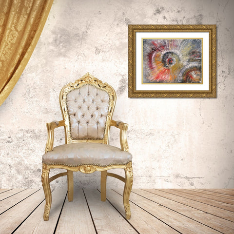 Explosion II Gold Ornate Wood Framed Art Print with Double Matting by Arns-Muller, Monika