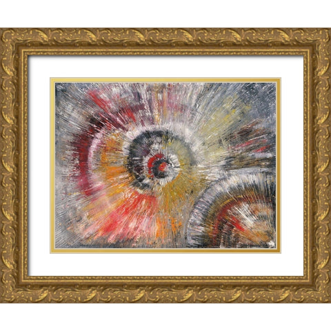 Explosion II Gold Ornate Wood Framed Art Print with Double Matting by Arns-Muller, Monika